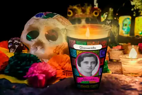 vectores plantilas DÍA DE MUERTOS,FESTEJO,FESTIVIDAD,VELADORA,